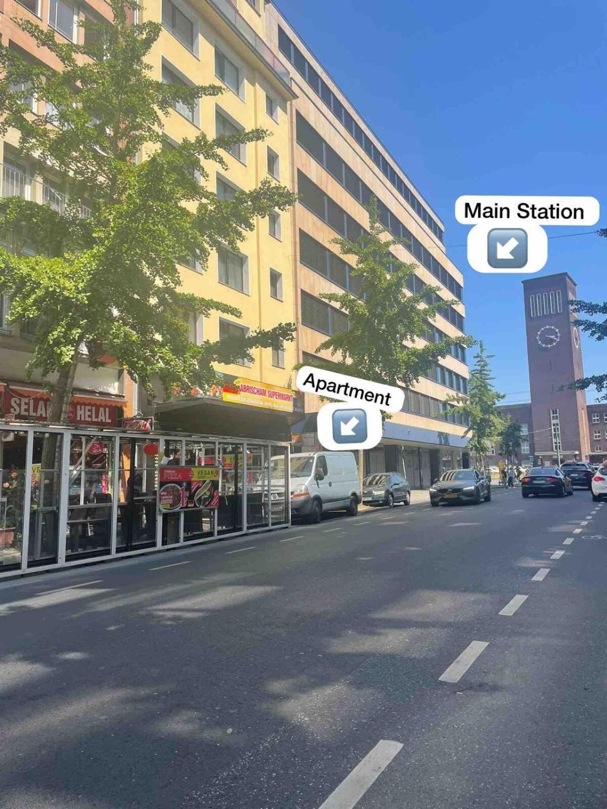 דיסלדורף Zentrale Wohnung Direkt Am Hauptbahnhof - Bismarck מראה חיצוני תמונה